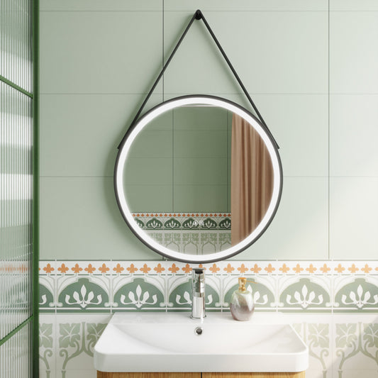 Salana 800mm Round Touch Sensor Illuminated Mirror