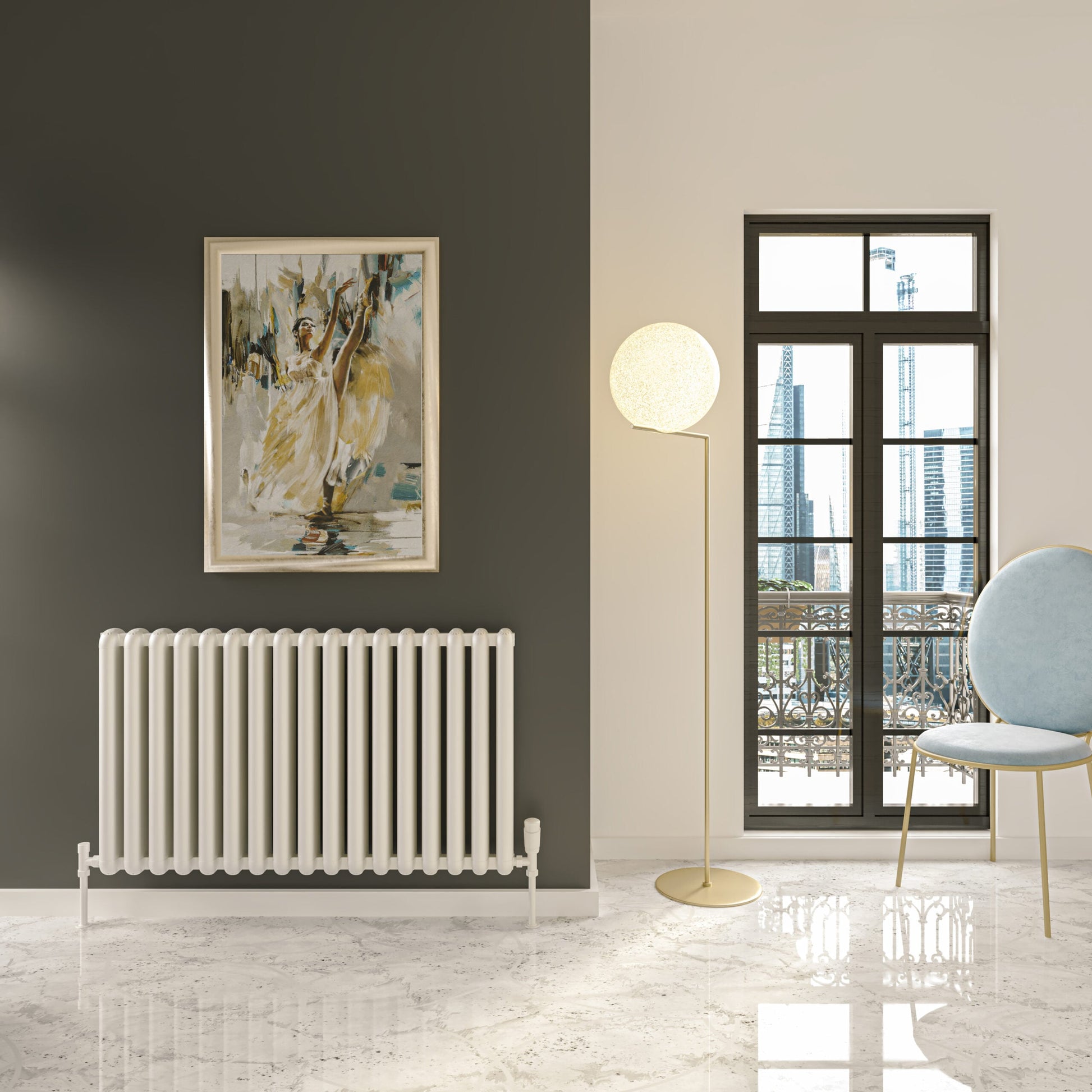 CALGARY 600x1360mm WHITE