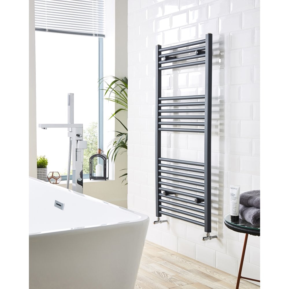 22mm Straight Towel Rail 500mm x 1600mm - Textured Grey