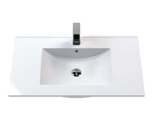 Lille 800mm Wall Hung Single Drawer Vanity with Basin - 1 Tap Hole