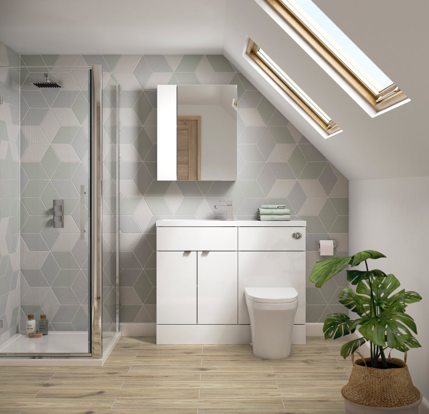 Fusion Fitted Floor Standing 1 Door Vanity Unit 400mm