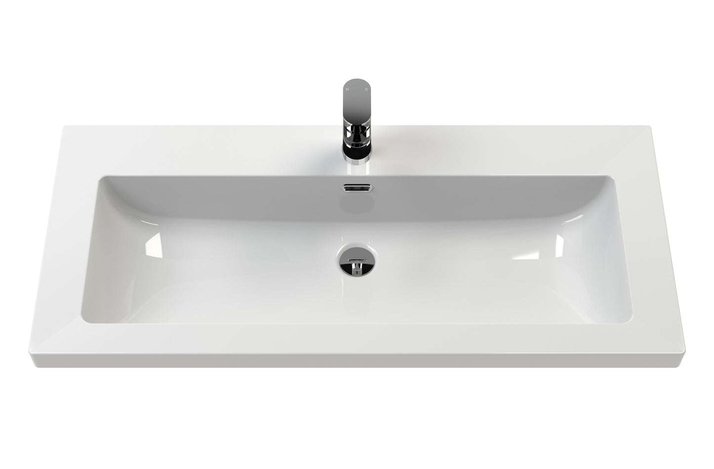 Lille 800mm Wall Hung Single Drawer Vanity with Basin - 1 Tap Hole
