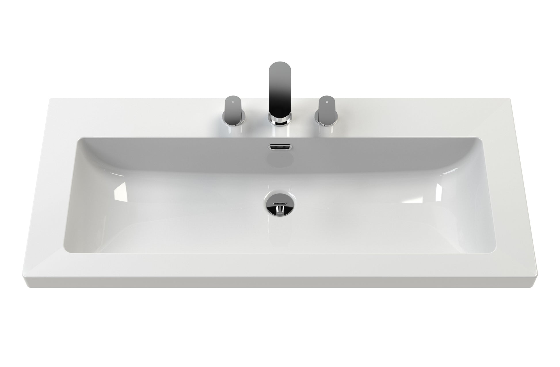 Lille 800mm Wall Hung 2-Drawer Vanity with Basin - 3 Tap Hole