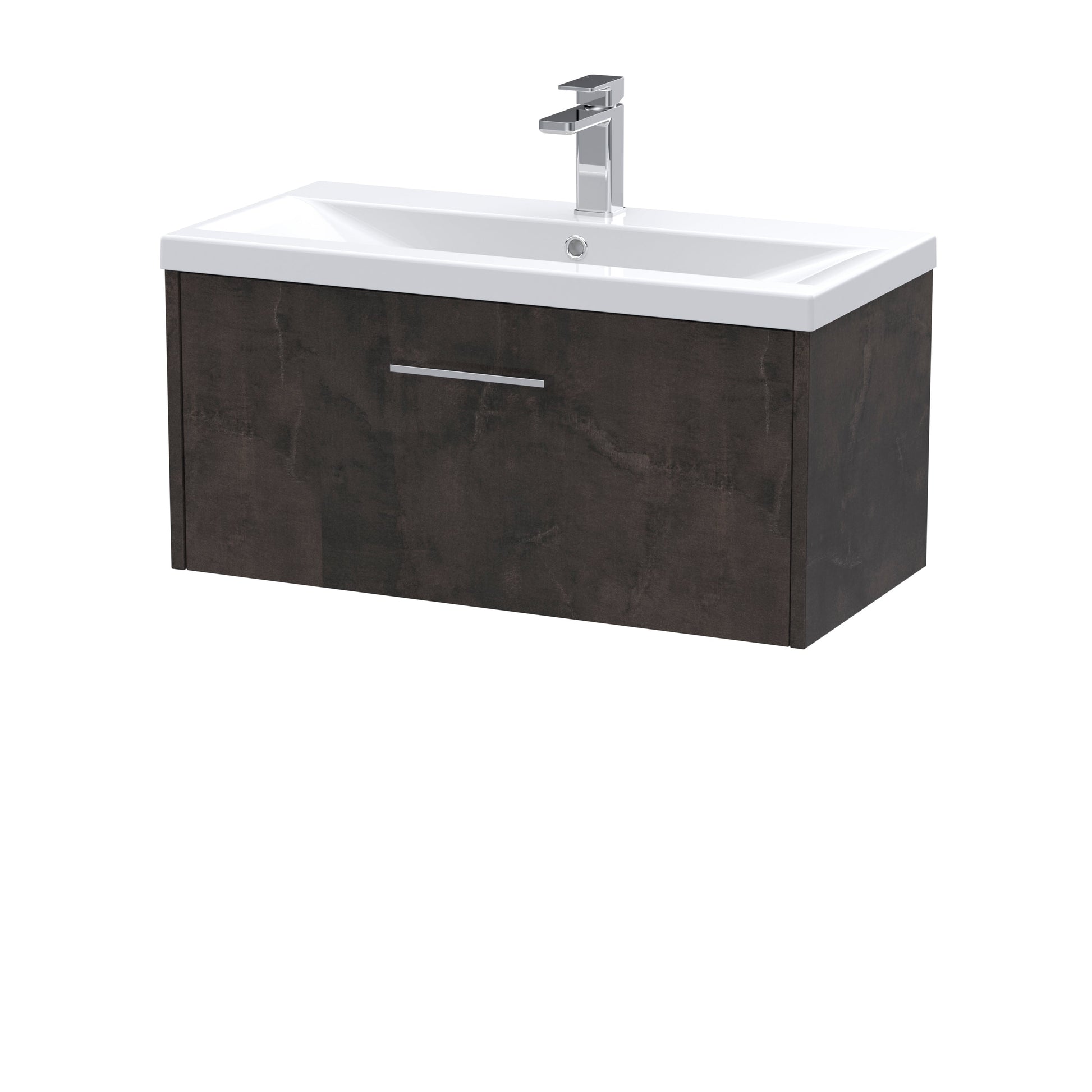Hudson Reed Juno 810mm 1 Drawer Wall Hung Vanity Unit with Basin
