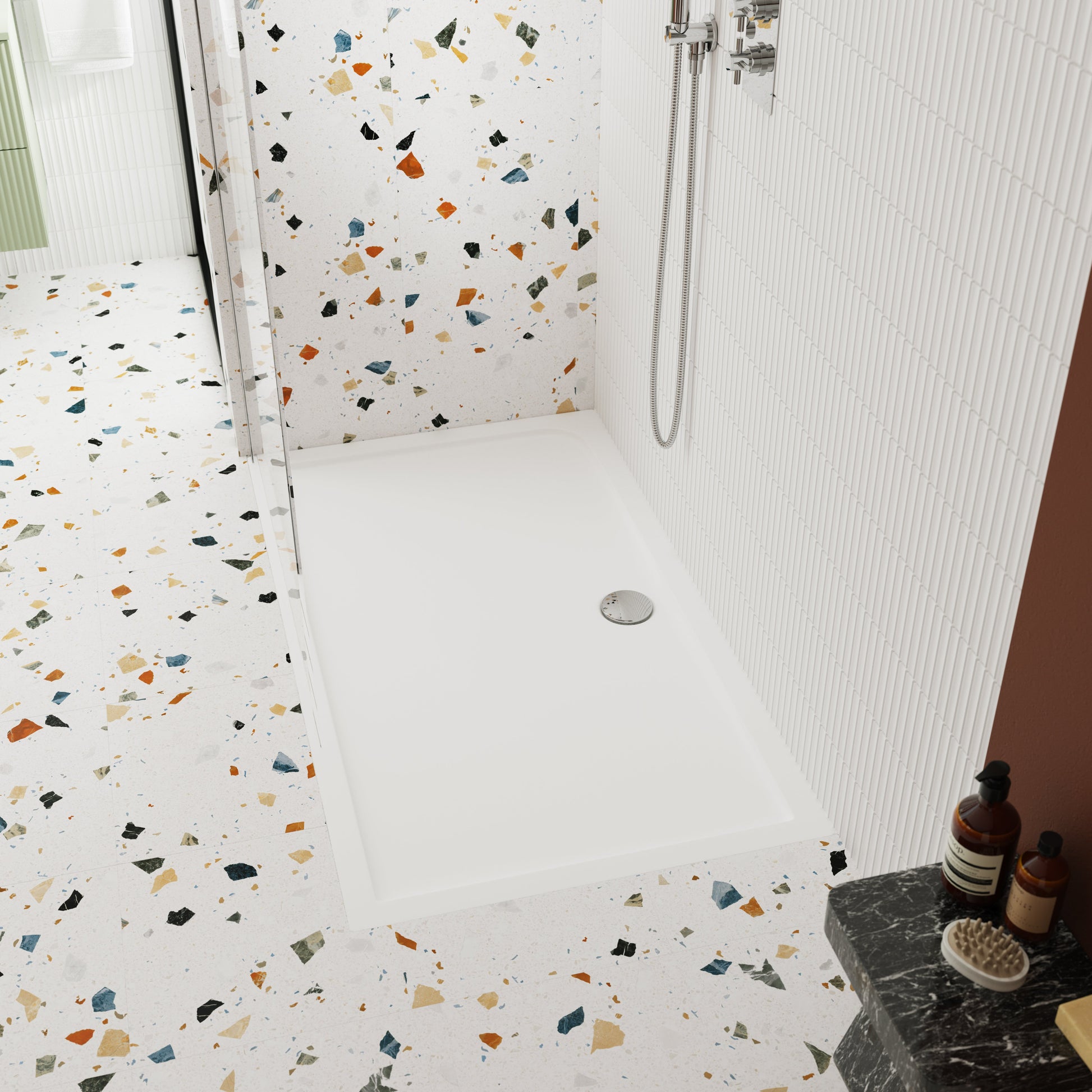 Slip Resistant Rectangular Slimline Shower Tray 1500 x 800mm