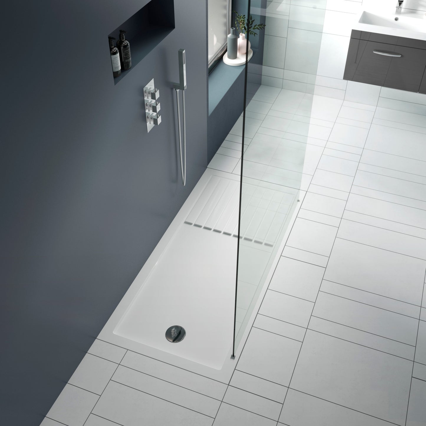 Rectangular Walk-In Slimline Shower Tray 1400 x 900mm