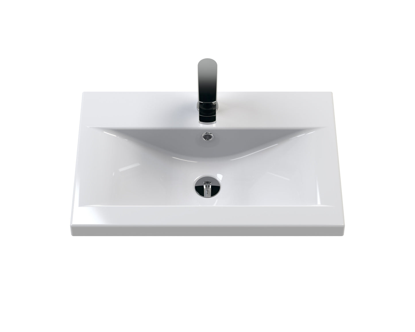 Hudson Reed Juno 610mm Wall Hung 2 Drawer Vanity Unit with Ceramic Basin