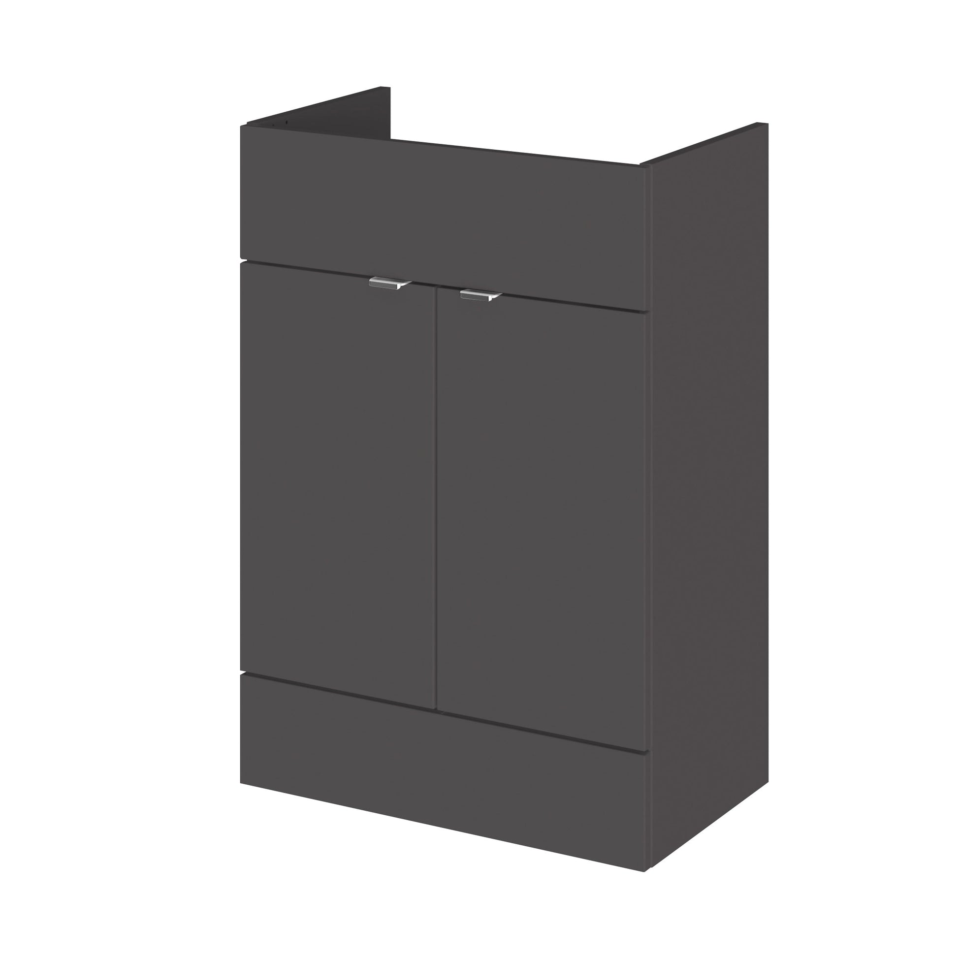 Fusion Fitted Floor Standing 2 Door Vanity Unit 600mm