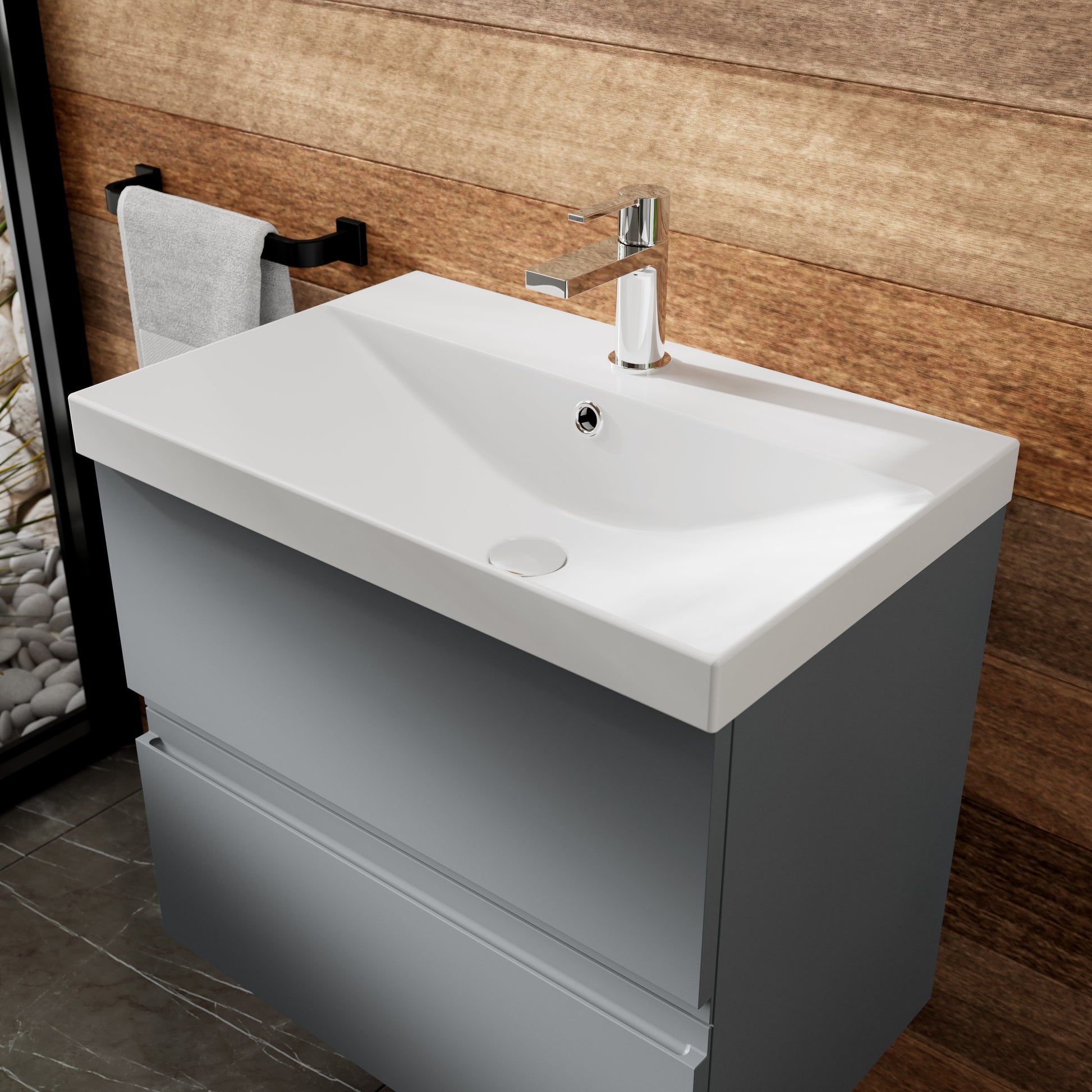Hudson Reed Urban 600mm 2 Drawer Wall Hung Vanity Unit With Basin